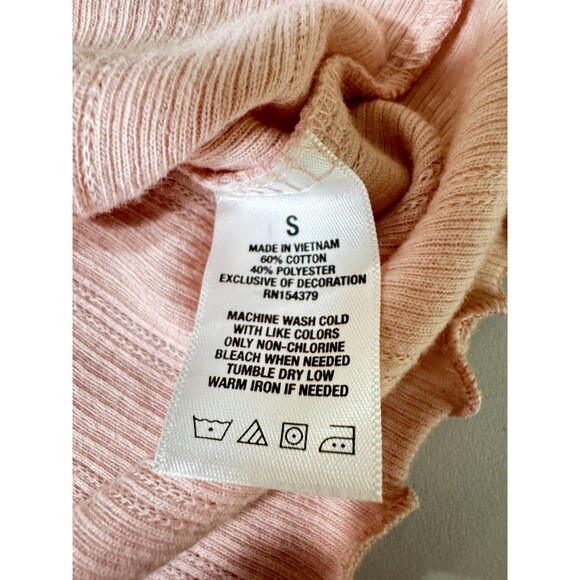 Aeropostale Women's Green Short Sleeve  Cropped Henley T Shirt w/buttons  Sz S - Picture 3 of 9